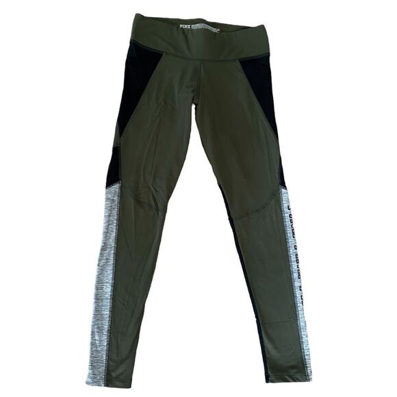 PINK Victoria Secret Green High Waist Long Ankle Yoga Athletic Legging Pants - Picture 6 of 6